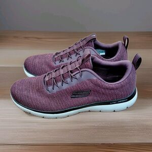 Skechers Slip Ins Women Size 9.5 Purple Memory Foam Sneakers